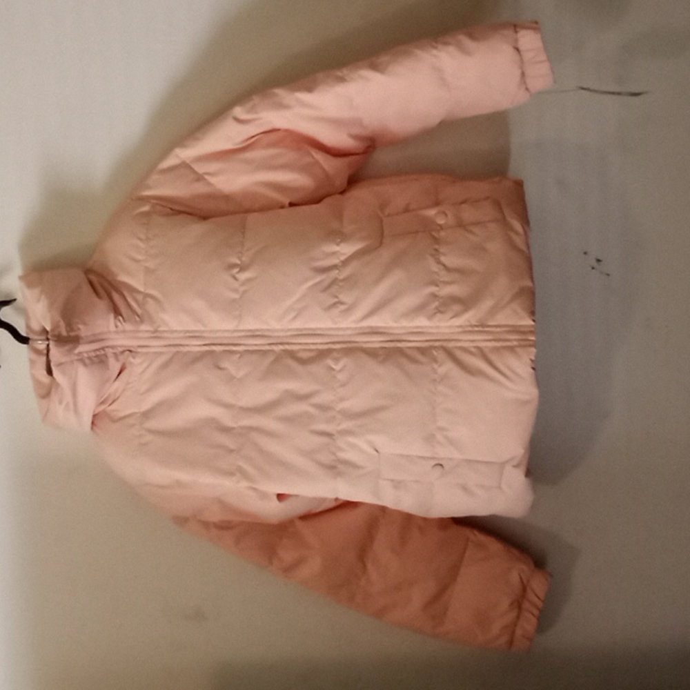 Art Class Puffer Jacket Girl Pink Size Large